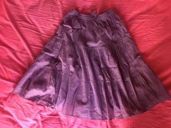 Jupe longue violette
