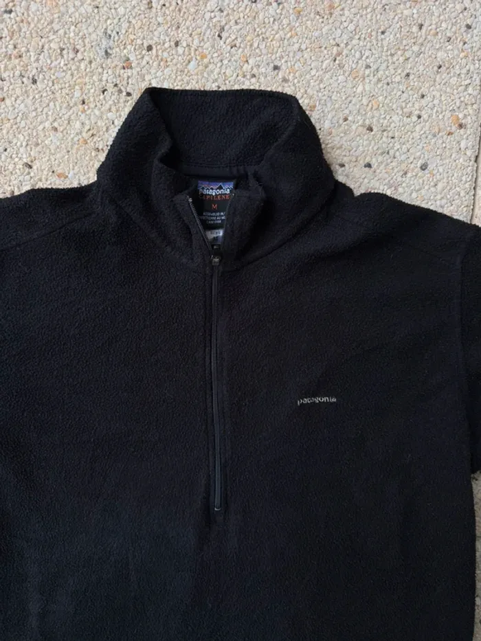 Veste Polaire Patagonia Capilene 1/4 Zip - Noire - Taille M - photo numéro 2