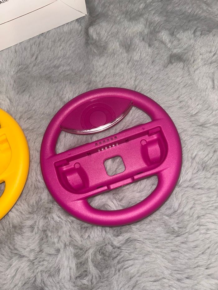 Volant pour joy-con Switch - jaune et violet - photo numéro 3