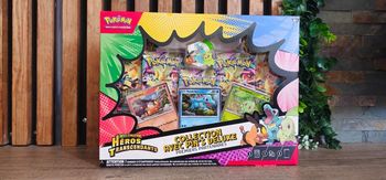 ⭐️ Coffret collection avec pin's deluxe - 1er partenaire- héros transcendants M2.5 - pokémon