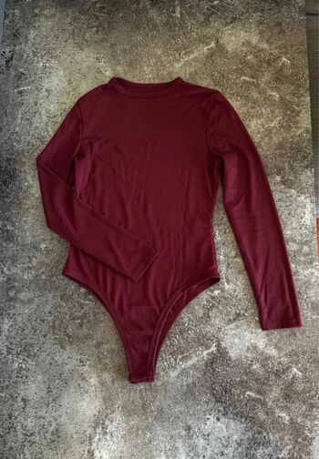 Body à pressions bordeaux femme M