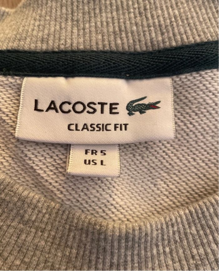 Sweat pull Lacoste Classic fit taille S - photo numéro 2