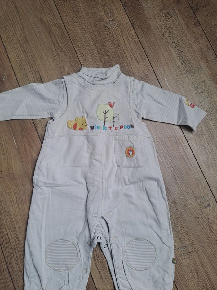 Salopette chaude + polo Winnie l'ourson 9 mois
