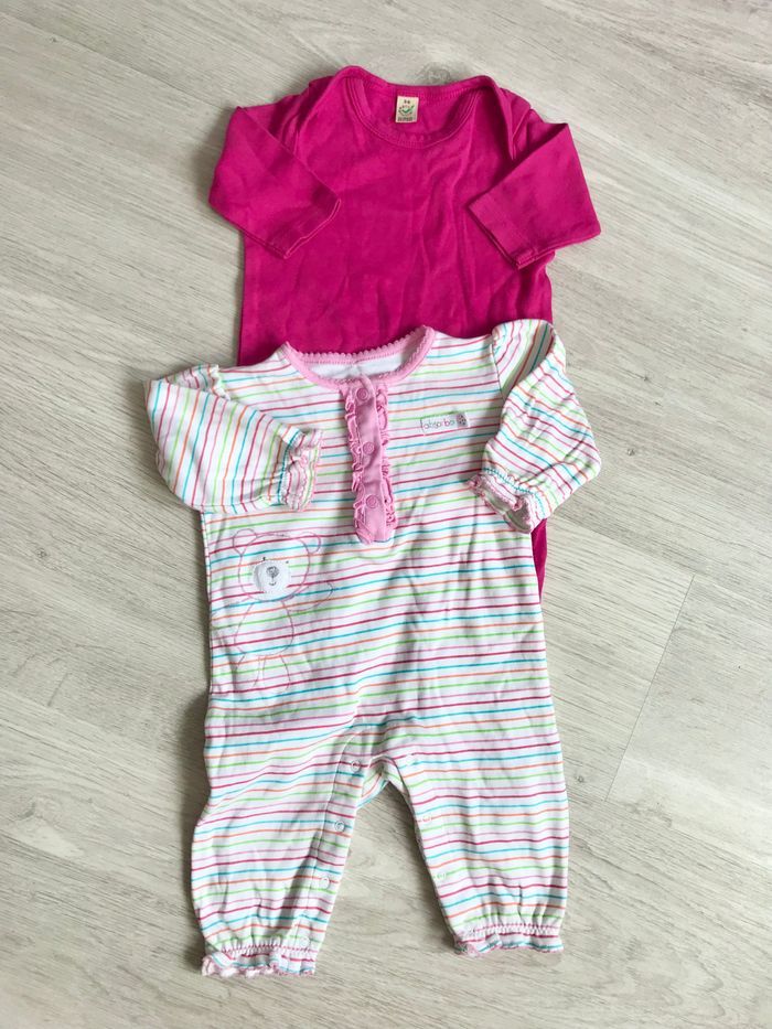 Lot de 2 pyjamas sans pieds 3-6mois