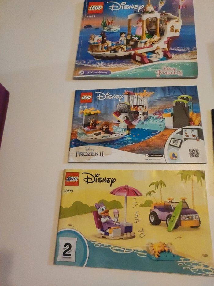 Lot de notices lego Disney - photo numéro 2
