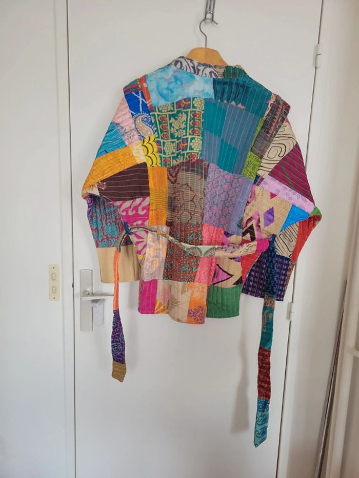 Veste style kimono patchwork. Neuve - photo numéro 9