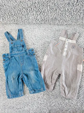 Lot salopettes garçon 6 mois