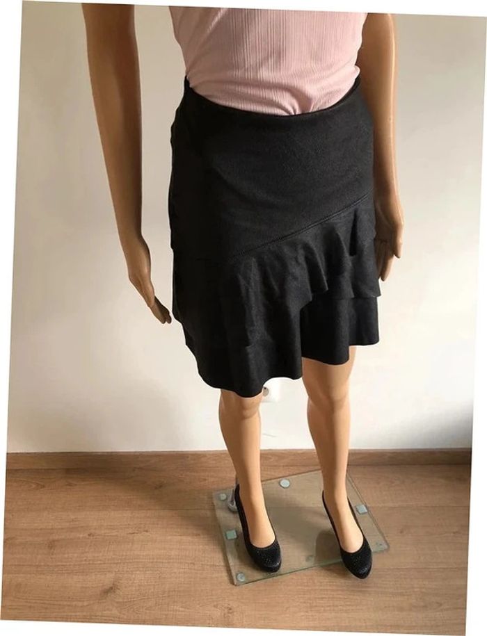 Jupe noire en suédine Cotton Brothers taille XS jamais portée - photo numéro 2
