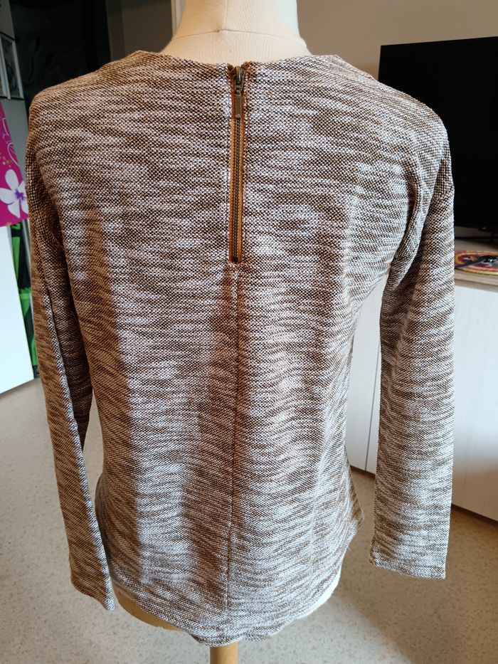 Pull camaïeu beige M - photo numéro 3