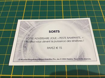 Carte sorts Votre adversaire joue Peste rampante Monopoly Duel Masters Hasbro Parker Wizards #A64