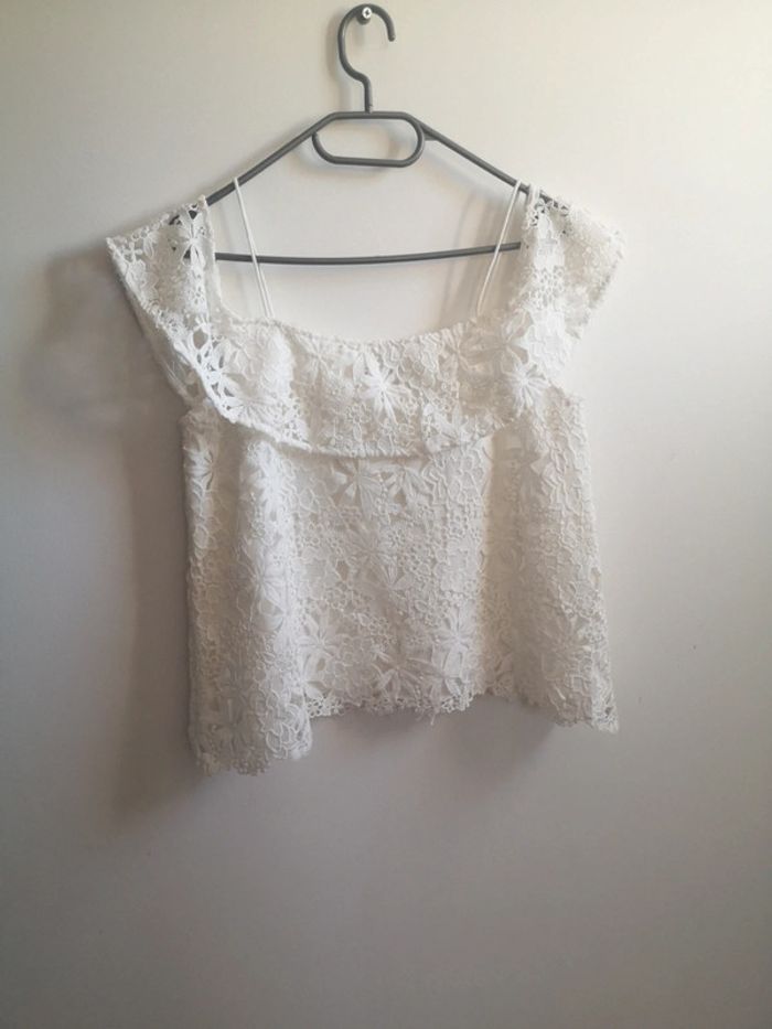 Haut dentelle Zara