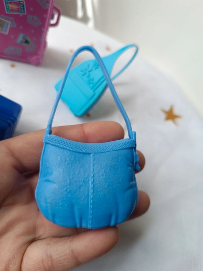 Barbie mattel fashionistas poupée sac bag bagage valise malle bleu rose blue pink Travel 1977 2011 - photo numéro 3
