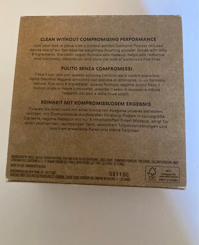 Poudre Bare Minerals, Diamond Light Mineral, 11g - photo numéro 4