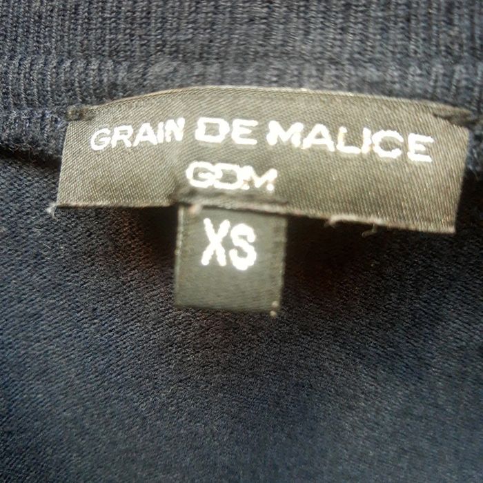 Blouson léger satiné bleu nuit bi matière Grain de Malice - photo numéro 8
