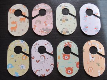 Organisateur de dressing bébé / pancarte âge neuf