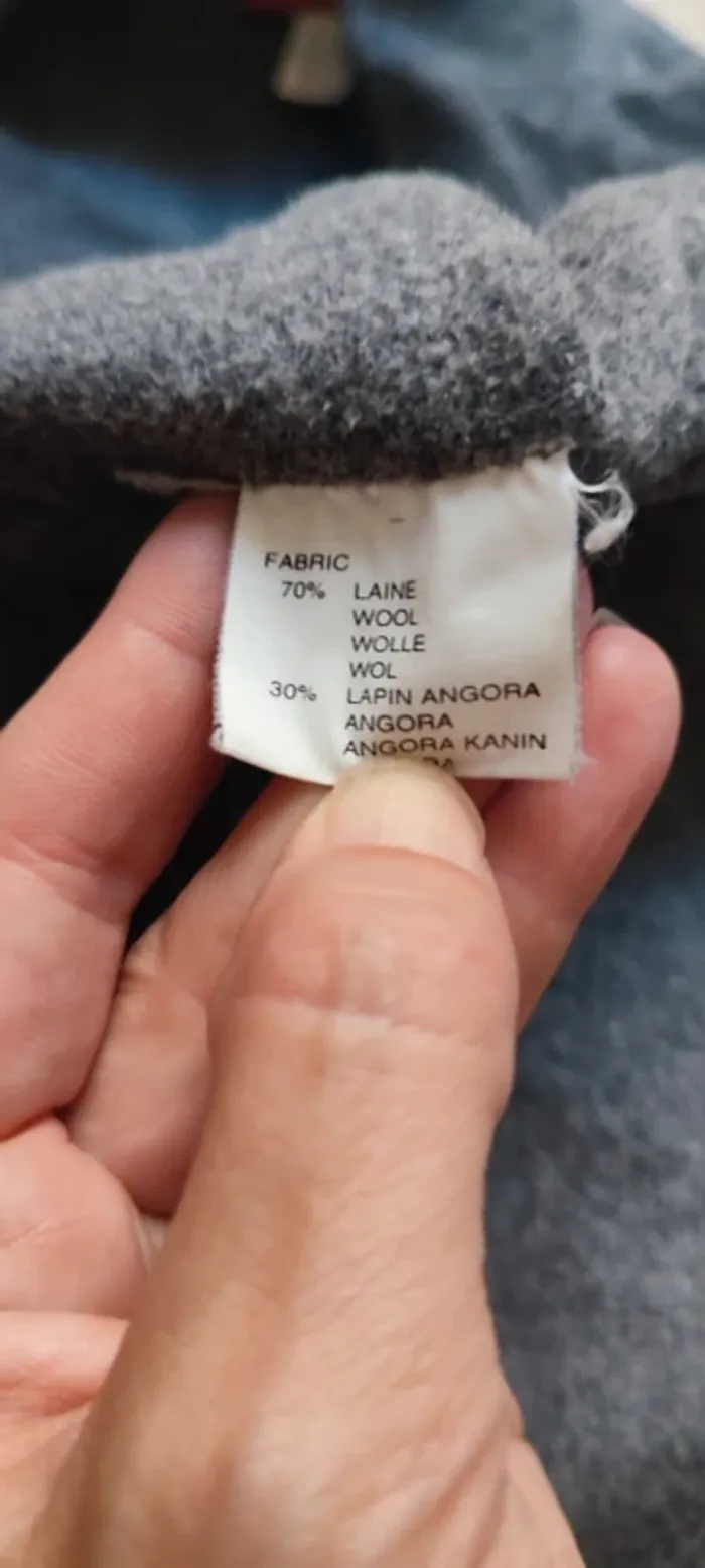 Manteau gris Cyrillus taille 40 - photo numéro 5