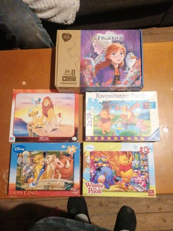 lot de puzzles 14, 20, 24 pièces