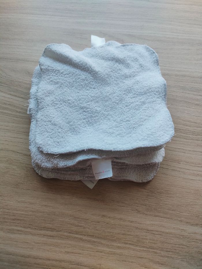 Lot 10 lingettes lavables bébé