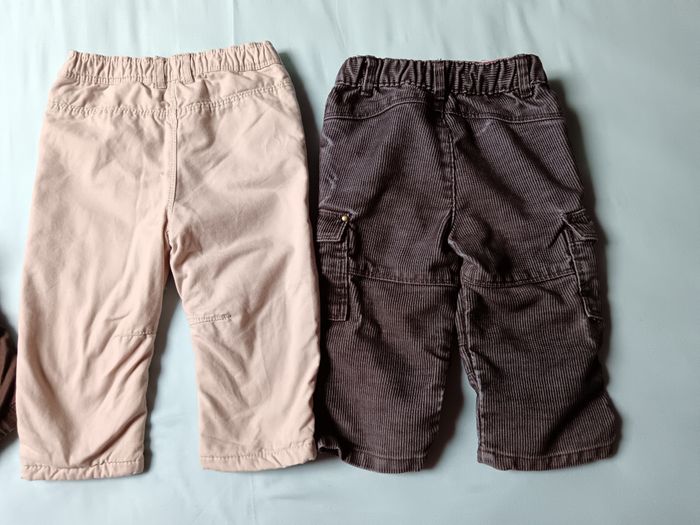 Lot de 4 pantalons salopettes 12 mois - photo numéro 3