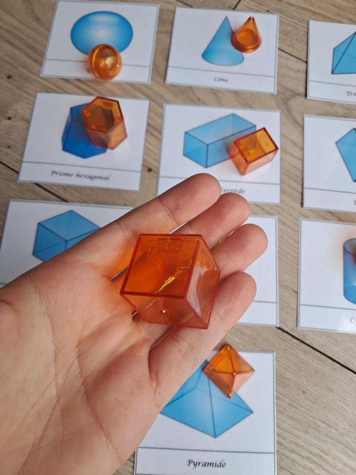 Cartes nomenclature + volumes solides géométrie - photo numéro 3