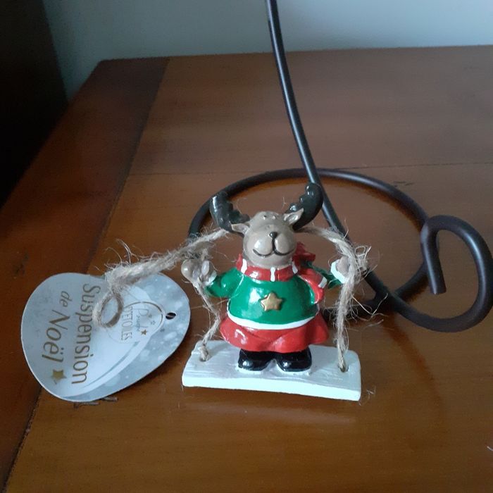 Noël: 2 figurines Petit Renne à suspendre - photo numéro 7