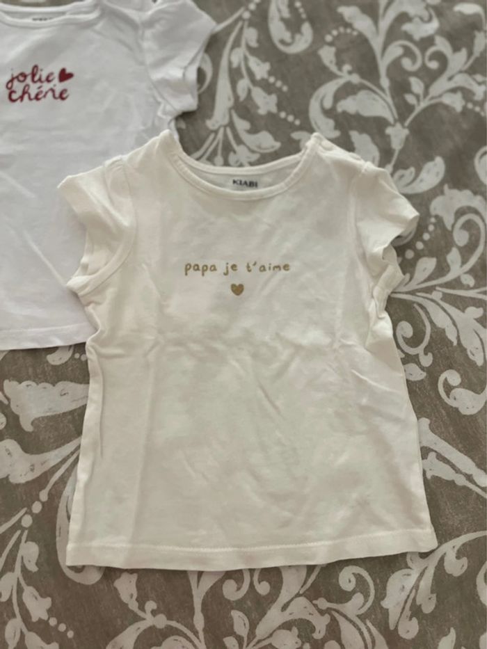 Lot teeshirt 6 mois - photo numéro 2
