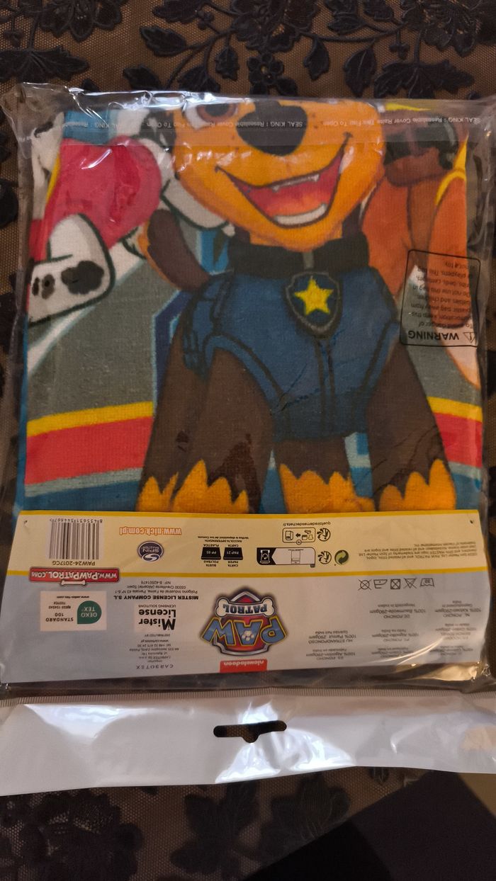 Poncho de bain Paw Patrol à capuche en coton - photo numéro 5