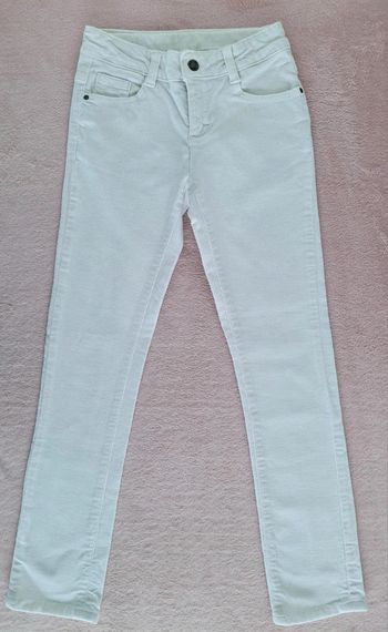 Pantalon skinny velours côtelé rose clair Cyrillus 9 ans
