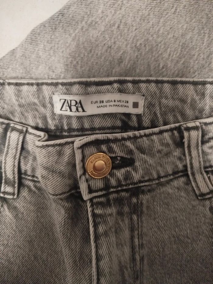 Jeans gris - Zara - Taille 38 - photo numéro 3