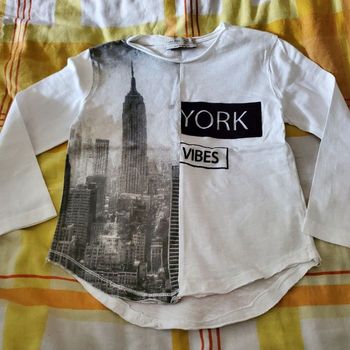t-shirt Mlongue zara 5ans  (3e)