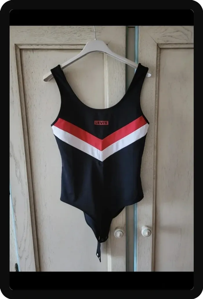 Body tricolore noir Levis - photo numéro 2