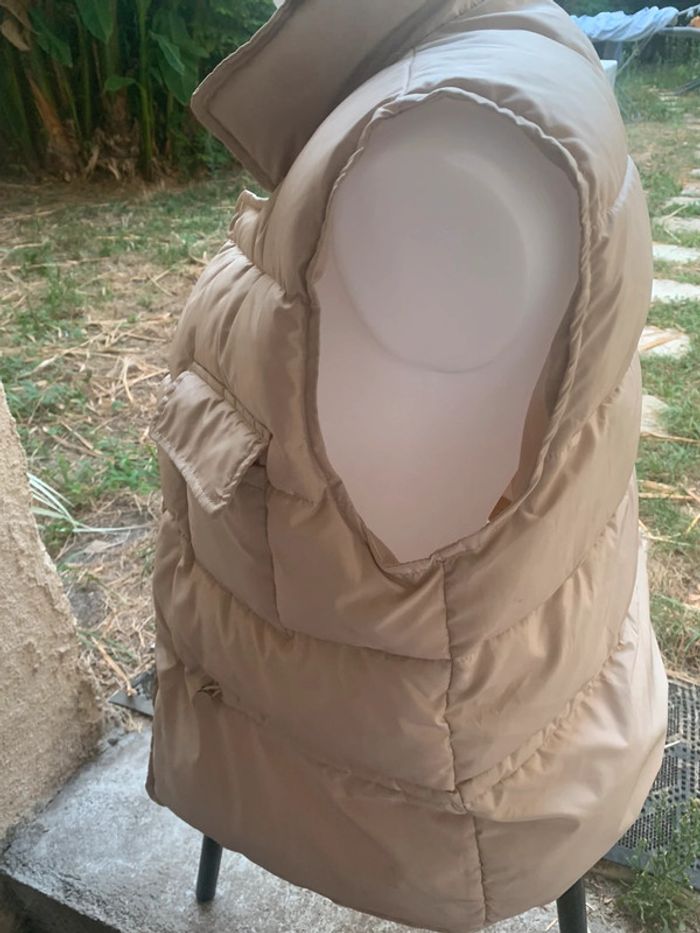 Doudoune Georgia sans manches taille M beige - photo numéro 9