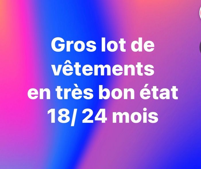 Lot de vêtements  18/24 mois