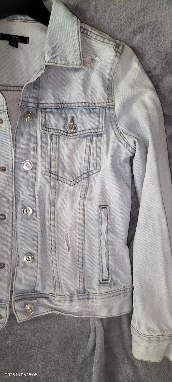 Veste en jeans taille XXS - photo numéro 3