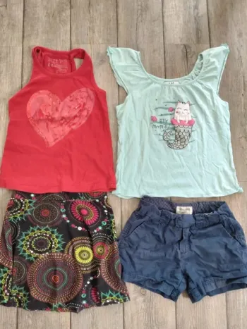 Lot de vêtements été fille 8 ans