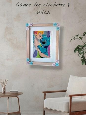Cadre fee clochette et stitch
