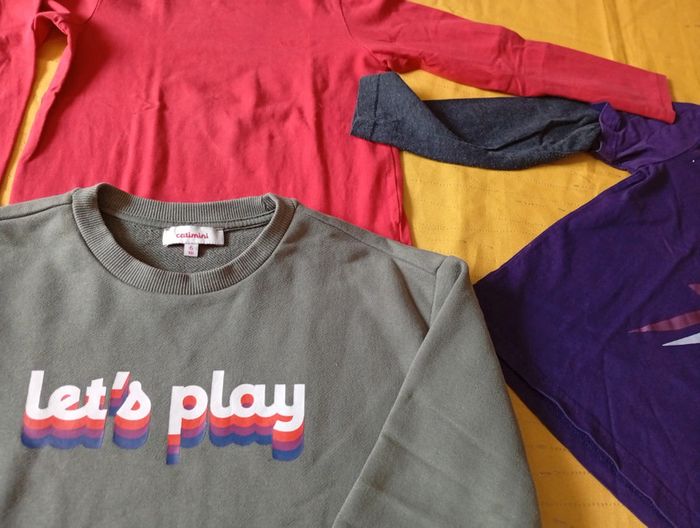 Lot de 3 vêtements assortis : 2 tee shirt + 1 sweat Catimini 6 ans garçon - photo numéro 10