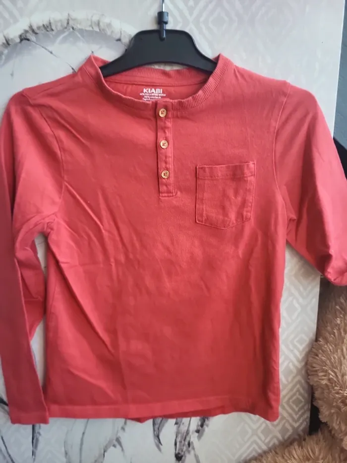 T shirt corail 8ans - photo numéro 2
