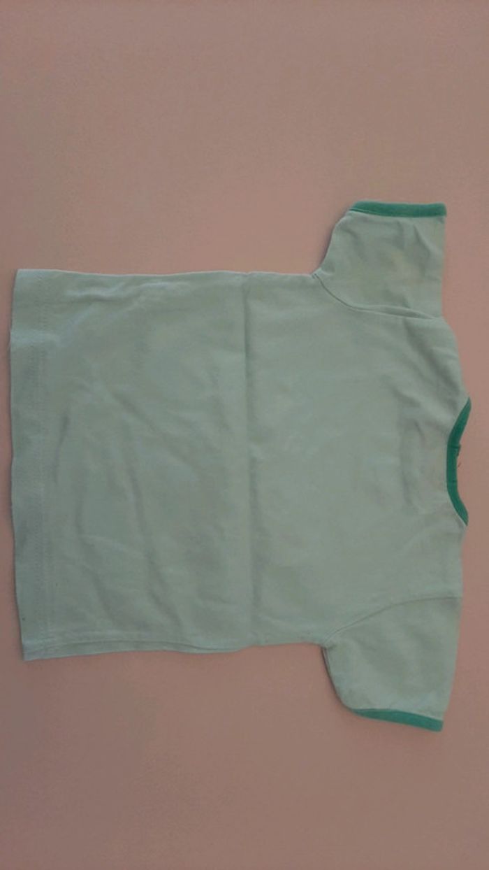 T shirt manches courtes garçon vert 18 mois - photo numéro 2