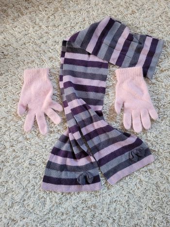 Ensemble gants écharpe