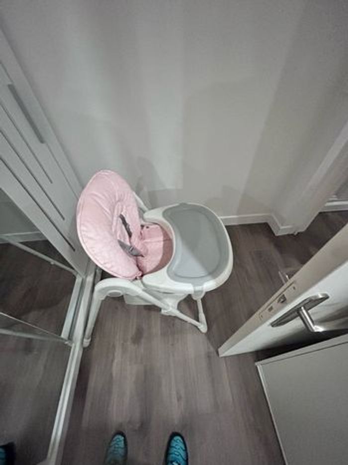 Chaise haute enfants rose Skidou - photo numéro 3