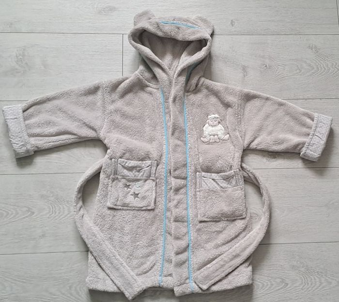 Robe de chambre polaire beige bébés taille 2ans Carré Blanc - photo numéro 2