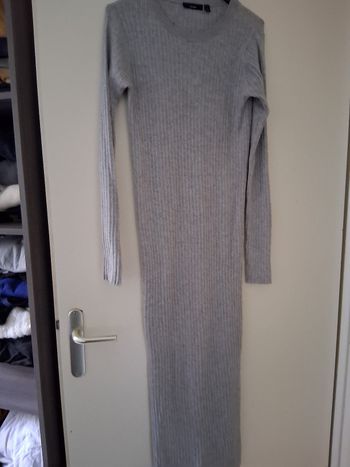 Robe pull longue gris " t- XS" 