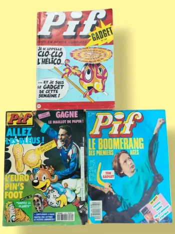 Lot de 3 magazines Pif Gadget vintage