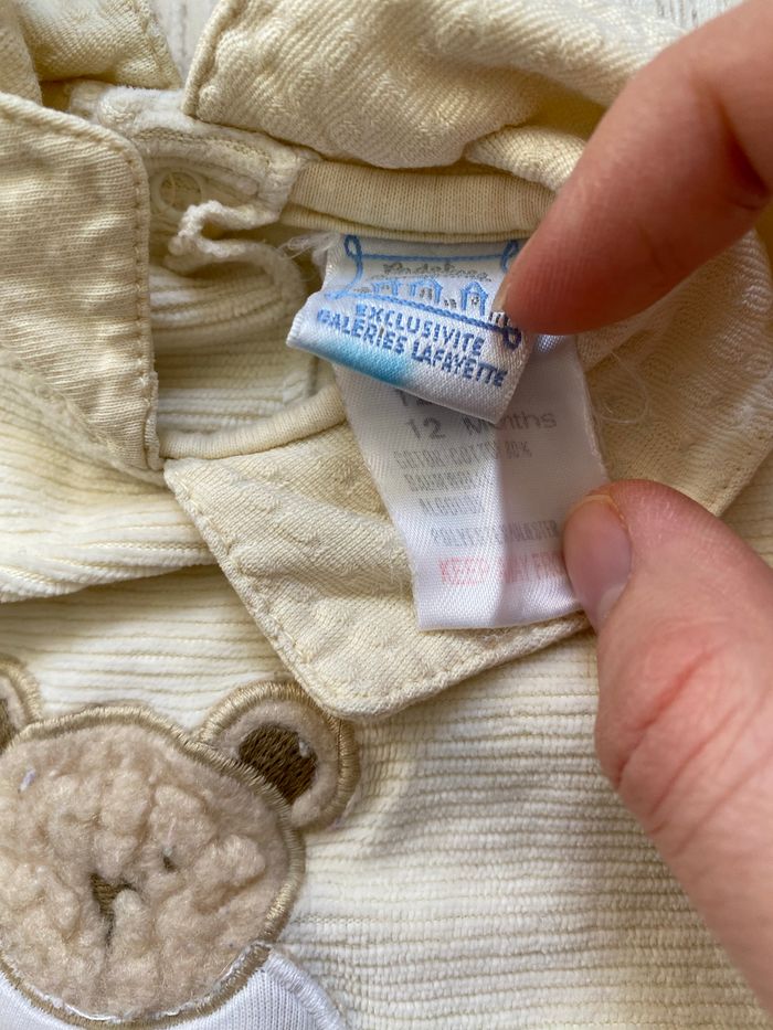 Grenouillère à manches longues ourson - photo numéro 3