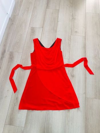 Robe rouge orangée 40