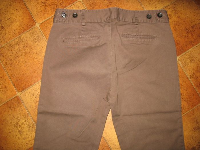 PANTALON DROIT MARRON "ZARA BASIC" - TAILLE 36 - n°01 - photo numéro 3