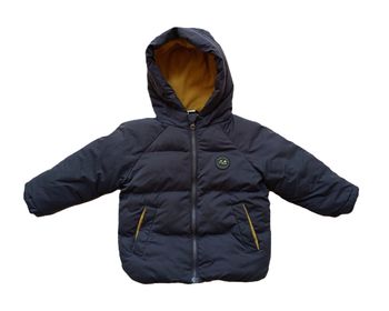 Manteau. Doudoune gris anthracite à capuche. Tape à l oeil. Taille 24 mois. 86 cm