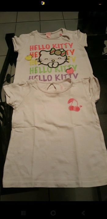 Lot de 2 t-shirts MC fille 👧