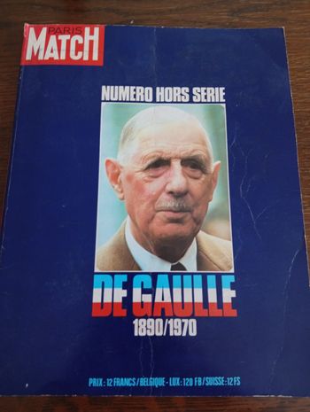 Paris match hors série de Gaulle